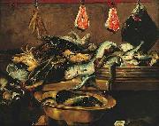 Frans Snyders Fish stall oil on canvas